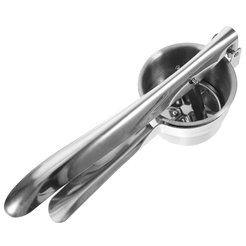 BRIGHTFUFU Kartoffelpresse Edelstahl Manuell Kartoffel Süßkartoffelstampfer Küchenwerkzeug mit Ergonomischem Griff Leicht Langlebig für Kartoffelpüree Herstellung und Obstpressen BRIGHTFUFU Kartoffelpresse Edelstahl Manuell Kartoffel Süßkartoffelstampfer Küchenwerkzeug mit Ergonomischem Griff Leicht Langlebig für Kartoffelpüree Herstellung und Obstpressen von BRIGHTFUFU