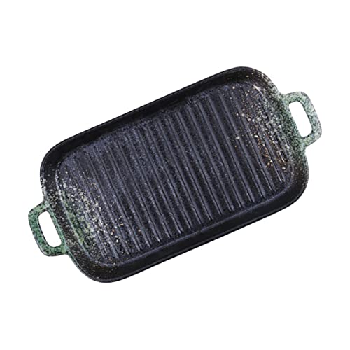 BRIGHTFUFU Keramik Backofenplatte Grün mit Doppelgriffen Hitzebeständig und Robust Runde Ecken für Sicheres Handling Vielseitig als Grill Bratpfanne für Backen und Servieren zu Hause BRIGHTFUFU Keramik Backofenplatte Grün mit Doppelgriffen Hitzebeständig und Robust Runde Ecken für Sicheres Handling Vielseitig als Grill Bratpfanne für Backen und Servieren zu Hause von BRIGHTFUFU