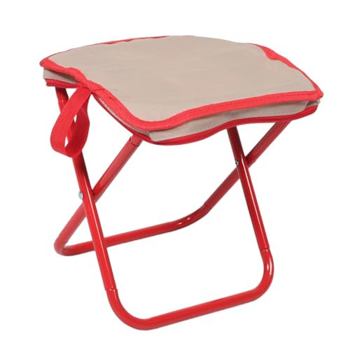 BRIGHTFUFU Klappbarer Mini Campinghocker Rot Leichter Faltbarer Outdoor Stuhl mit Ergonomischem Sitz Stabiler Tragbarer Angelhocker für Reisen Wandern Picknick und Strand Kompakt und BRIGHTFUFU Klappbarer Mini Campinghocker Rot Leichter Faltbarer Outdoor Stuhl mit Ergonomischem Sitz Stabiler Tragbarer Angelhocker für Reisen Wandern Picknick und Strand Kompakt und von BRIGHTFUFU