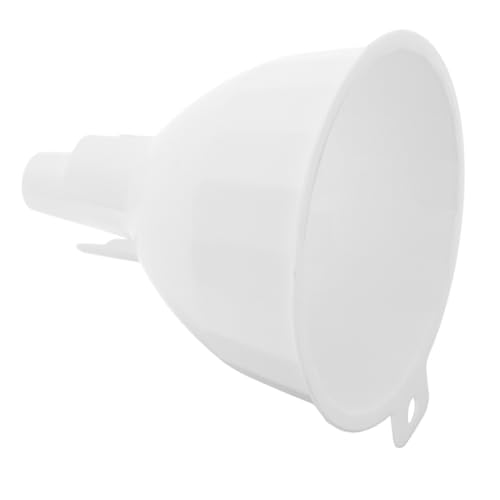 BRIGHTFUFU Küchen trichter Breiter Öffnung aus Praktischer Öl Flüssigkeitstrenner für Flaschen und Gläser Komfortables Befüllen von Gewürzen und Speiseöl Tropffrei Weiß von BRIGHTFUFU