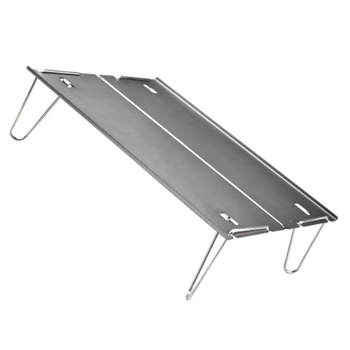 BRIGHTFUFU Leichter Klappbarer Outdoor Campingtisch aus Kompakter Tragbarer Gartentisch für Picknick BBQ und Camping Praktischer Reise Tisch mit Robustem Standdesign von BRIGHTFUFU