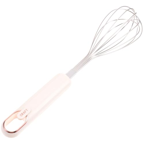 BRIGHTFUFU Manueller Eierbesen aus Ergonomischer Handmixer für Küche zum Rühren von Eiern Sahne und Teig Küchenutensil für Hobbybäcker und Profis von BRIGHTFUFU