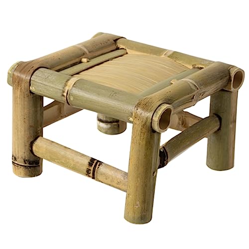 BRIGHTFUFU Hocker Im Retro-Stil Robuster Kleiner Schemel Für Zuhause Praktischer Hocker Für Wohnzimmer Bad Oder Tanzraum Vintage Design Für Entspannte von BRIGHTFUFU