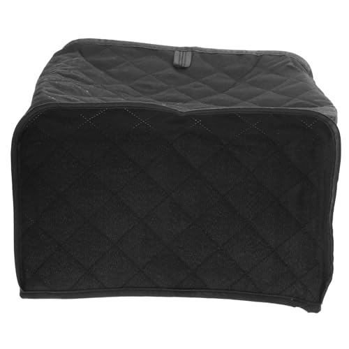 BRIGHTFUFU Toaster Schutzabdeckung Verbrennungs Toaster Cover für Brotbackautomaten Staubschutz für Haushaltsgeräte Schwarz Mittelgröße Hochwertiges für Optimalen Schutz von BRIGHTFUFU
