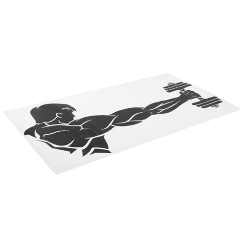 BRIGHTFUFU Wandaufkleber Sportler Hantel 42x82cm Selbstklebend Einfach Zu Entfernen Wanddeko Fitnessstudio Wandkunst Für Zuhause von BRIGHTFUFU