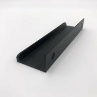 Briller - shining house Möbelgriffe, 128 mm T-Stange, verdeckte mattschwarze Türgriffe, Aluminiumprofilgriff von BRILLER