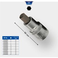 Brilliant Tools - 1/2' Innensechskant Bit-Stecknuss, 55 mm lang, 5 mm von BRILLIANT TOOLS