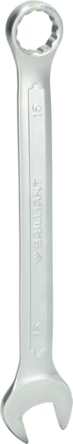 BRILLIANT TOOLS BT011915 Ring-Maulschlüssel, 15 mm [Powered by KS TOOLS] von BRILLIANT TOOLS