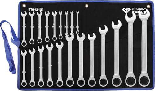 KS TOOLS Ratschenringschlüssel-Satz, 21-tlg, 6-32 mm von BRILLIANT TOOLS