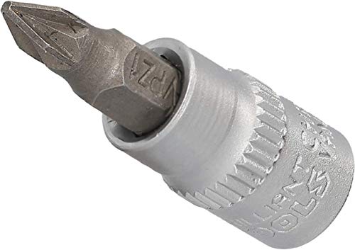 BRILLIANT TOOLS BT020800 1/4" PZ Kreuzschlitz Bit-Stecknuss, PZ0 [Powered by KS TOOLS] von BRILLIANT TOOLS