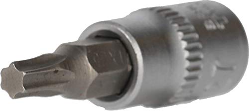 BRILLIANT TOOLS BT020985 1/4" Torx-Bit-Stecknuss, mit Stirnlochbohrung, TB27 [Powered by KS TOOLS] von BRILLIANT TOOLS