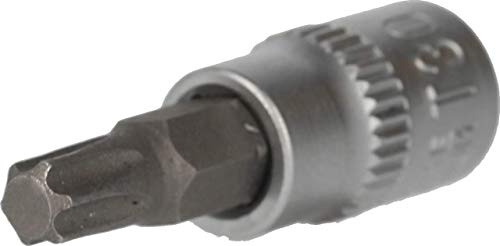 BRILLIANT TOOLS BT020986 1/4" Torx-Bit-Stecknuss, mit Stirnlochbohrung, TB30 [Powered by KS TOOLS] von BRILLIANT TOOLS