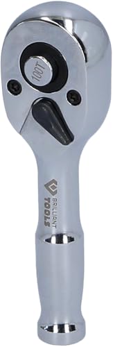 KS TOOLS 1/4" Mini-Umschaltknarre mit Metallgriff, 100 Zahn von BRILLIANT TOOLS