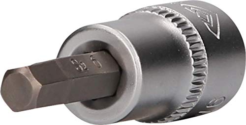 BRILLIANT TOOLS BT021873 3/8" Innensechskant Bit-Stecknuss, 6 mm [Powered by KS TOOLS] von BRILLIANT TOOLS