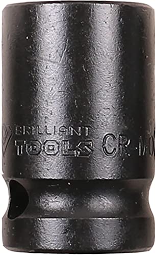 BRILLIANT TOOLS BT022637 1/2" Kraft-Stecknuss Sechskant 15 mm, kurz [Powered by KS TOOLS] von BRILLIANT TOOLS