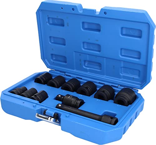 BRILLIANT TOOLS BT022645 1/2" Kraft-Stecknuss-Satz, sechskant, 11-TLG. [Powered by KS Tools] von BRILLIANT TOOLS
