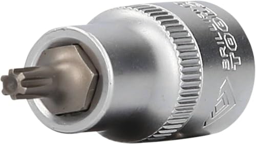 BRILLIANT TOOLS BT022720 1/2" RIBE-Bit-Stecknuss, 55 mm lang, M5 [Powered by KS TOOLS] von BRILLIANT TOOLS