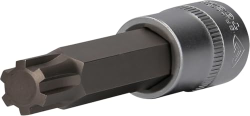 BRILLIANT TOOLS BT022738 1/2" RIBE-Bit-Stecknuss, 100 mm lang, M14 [Powered by KS TOOLS] von BRILLIANT TOOLS