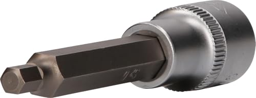 BRILLIANT TOOLS BT022871 1/2" Innensechskant Bit-Stecknuss, 100 mm lang, 6 mm [Powered by KS TOOLS] von BRILLIANT TOOLS