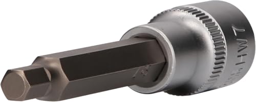 BRILLIANT TOOLS BT022872 1/2" Innensechskant Bit-Stecknuss, 100 mm lang, 7 mm [Powered by KS TOOLS] von BRILLIANT TOOLS