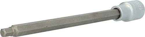 BRILLIANT TOOLS BT022892 1/2" Innensechskant Bit-Stecknuss, 200 mm lang, 7 mm [Powered by KS TOOLS] von BRILLIANT TOOLS