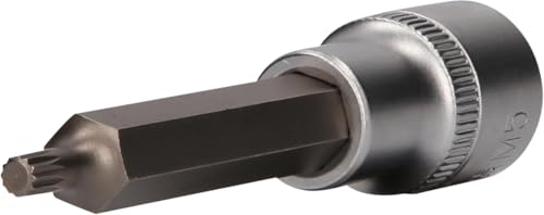 BRILLIANT TOOLS BT022940 1/2" Vielzahn-Bit-Stecknuss, 100 mm lang, M5 [Powered by KS TOOLS] von BRILLIANT TOOLS