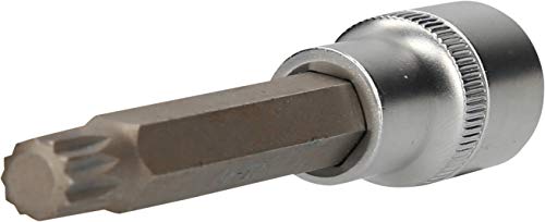 BRILLIANT TOOLS BT022954 1/2" Vielzahn-Bit-Stecknuss, 140 mm lang, M10 [Powered by KS TOOLS] von BRILLIANT TOOLS