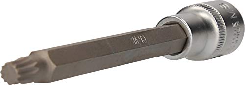 BRILLIANT TOOLS BT022960 1/2" Vielzahn-Bit-Stecknuss, 200 mm lang, M8 [Powered by KS TOOLS] von BRILLIANT TOOLS