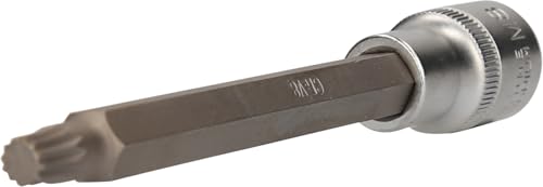 BRILLIANT TOOLS BT022960 1/2" Vielzahn-Bit-Stecknuss, 200 mm lang, M8 [Powered by KS TOOLS] von BRILLIANT TOOLS