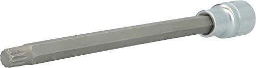 BRILLIANT TOOLS BT022961 1/2" Vielzahn-Bit-Stecknuss, 200 mm lang, M10 [Powered by KS TOOLS] von BRILLIANT TOOLS