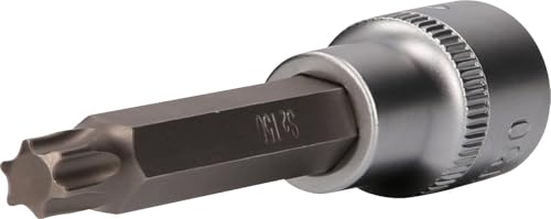 BRILLIANT TOOLS BT022986 1/2" Torx-Bit-Stecknuss, 100 mm lang, T50 [Powered by KS TOOLS] von BRILLIANT TOOLS