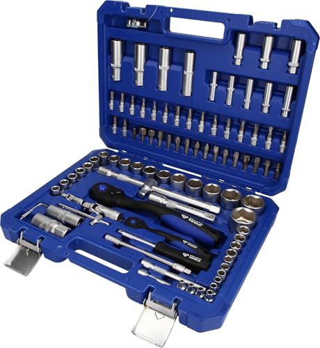 BRILLIANT TOOLS BT023094 Steckschlüssel-Satz, 94-tlg, 1/4", 1/2" [Powered by KS TOOLS] von BRILLIANT TOOLS