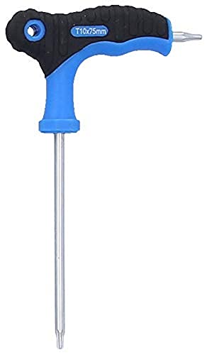 BRILLIANT TOOLS BT041011 T-Griff-Torx® mit Stirnlochbohrung-Winkelstiftschlüssel T10 x 75 mm [Powered by KS TOOLS] von BRILLIANT TOOLS