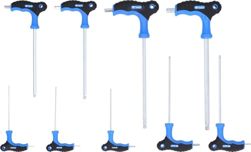 BRILLIANT TOOLS BT041100 T-Griff-Innen6kant-Winkelstiftschlüssel-Satz, 9-TLG. [Powered by KS Tools] von BRILLIANT TOOLS