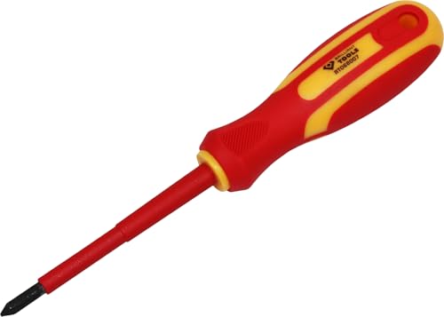 BRILLIANT TOOLS BT068007 VDE Schraubendreher PH Phillips PH1 x 80 mm [Powered by KS TOOLS] von BRILLIANT TOOLS