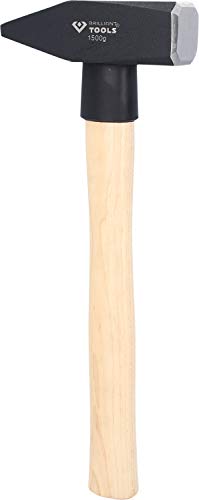 BRILLIANT TOOLS BT073150 Schlosserhammer mit Hickory-Stiel, 1500 g [Powered by KS TOOLS] von BRILLIANT TOOLS