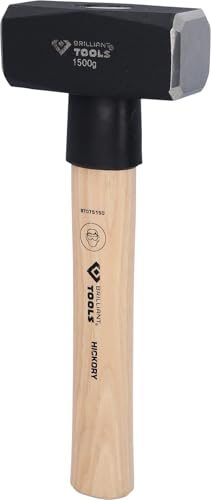 BRILLIANT TOOLS BT075150 Fäustel mit Hickory-Stiel, 1500 g [Powered by KS TOOLS] von BRILLIANT TOOLS