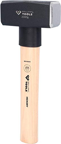 BRILLIANT TOOLS BT075200 Fäustel mit Hickory-Stiel, 2000 g [Powered by KS TOOLS] von BRILLIANT TOOLS