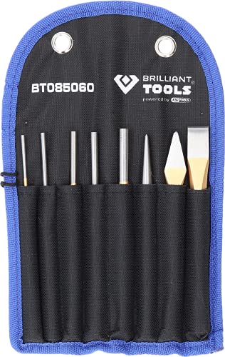 BRILLIANT TOOLS BT085060 Meißel und Durchtreiber-Satz, 8-tlg. [Powered by KS TOOLS] von BRILLIANT TOOLS