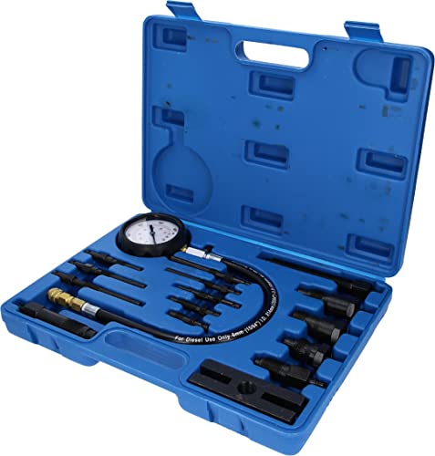 BRILLIANT TOOLS BT581000 Kompressionstester-Satz für Diesel Motoren, 18-tlg [Powered by KS TOOLS] von BRILLIANT TOOLS
