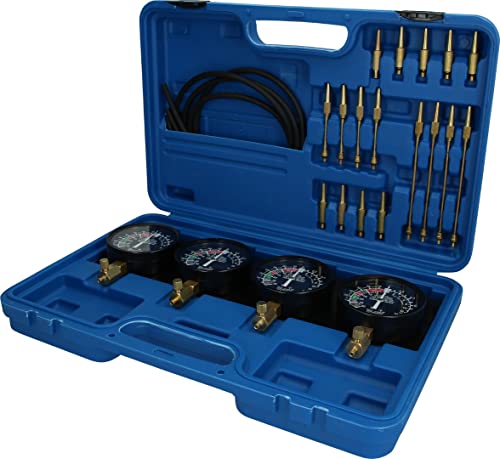 BRILLIANT TOOLS BT581200 Synchron-Vergaser-Testgerät | mit 4 Sync hronuhren | 26-tlg. [Powered by KS TOOLS] von BRILLIANT TOOLS