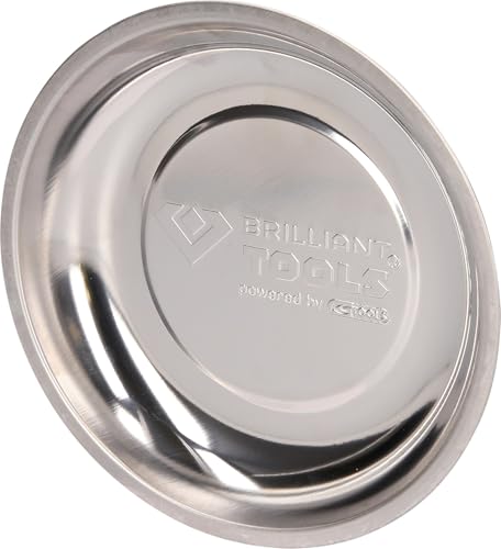 BRILLIANT TOOLS BT691160 Edelstahl-Magnet-Teller, Ø 15 cm [Powered by KS TOOLS] von BRILLIANT TOOLS