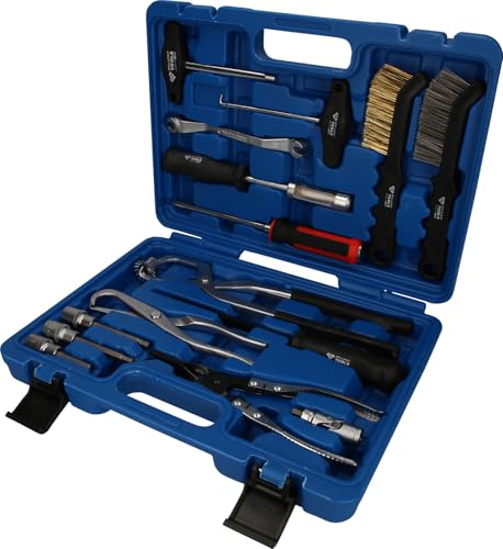 BRILLIANT TOOLS BT701250 Universal-Bremstrommel und Bremsscheiben -Werkzeug-Satz | 15-tlg. [Powered by KS TOOLS] von BRILLIANT TOOLS