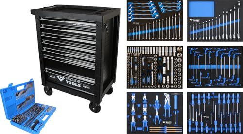 Brilliant Tools BT153473 Werkstattwagen mit 7 Schubladen und 473 Werkzeugen von BRILLIANT TOOLS