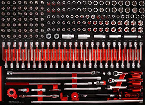 KS Tools 821.0221 3/8'' Steckschlüssel-Satz in Schaumstoffeinlage, 221-tlg von BRILLIANT TOOLS