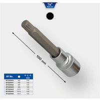 Brilliant Tools - 1/2' Vielzahn-Bit-Stecknuss, 100 mm lang, M8 von BRILLIANT TOOLS