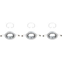 Led Einbauleuchte Einbaulampe 3er Set GU10 schwenkbar IP23 Ø8,6cm Alu Brilo ner von BRILO