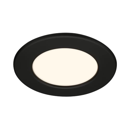 BRILONER – 1x LED Einbaustrahler 230V, LED Strahler Badezimmer IP44, Deckenstrahler stufenlos dimmbar, Spots, Deckenspots flach, Badezimmerlampe von BRILONER