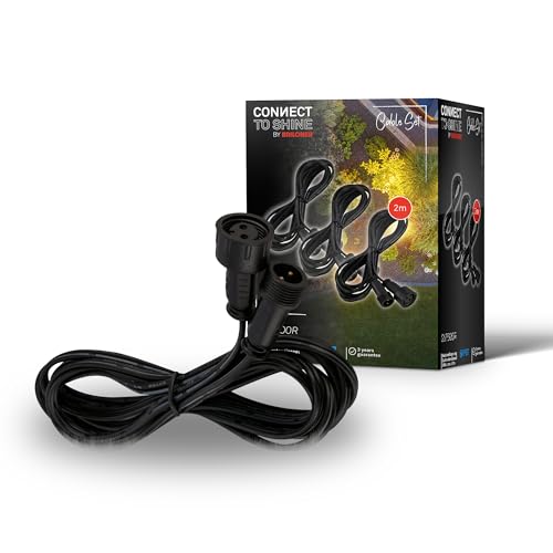 BRILONER - Connect to Shine 12V Gartensystem 3er Set 2m Verlängerungskabel, Erweiterungsset, IP67 gegen zeitweiliges Untertauchen, Steckverbindung, 2m, Schwarz, Zubehör BRILONER - Connect to Shine 12V Gartensystem 3er Set 2m Verlängerungskabel, Erweiterungsset, IP67 gegen zeitweiliges Untertauchen, Steckverbindung, 2m, Schwarz, Zubehör von BRILONER