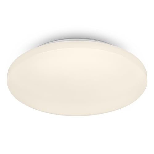 BRILONER - LED Deckenlampe, LED Deckenleuchte Bad IP44, Badezimmerlampe, warmweißes Licht, Ø275 mm, Weiß BRILONER - LED Deckenlampe, LED Deckenleuchte Bad IP44, Badezimmerlampe, warmweißes Licht, Ø275 mm, Weiß von BRILONER